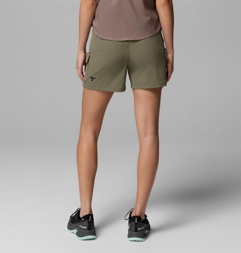 Women's Silver Ridge Elite Hiking Shorts, Color: Stone Green, image 3