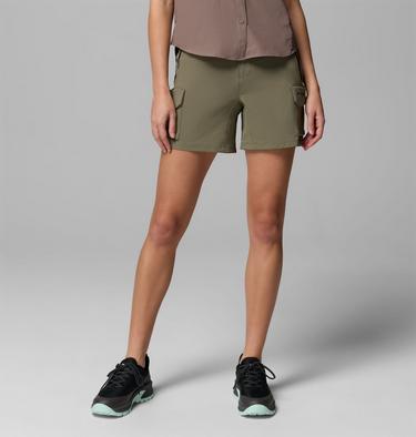 Women's Silver Ridge Elite Hiking Shorts, Color: Stone Green, image 1