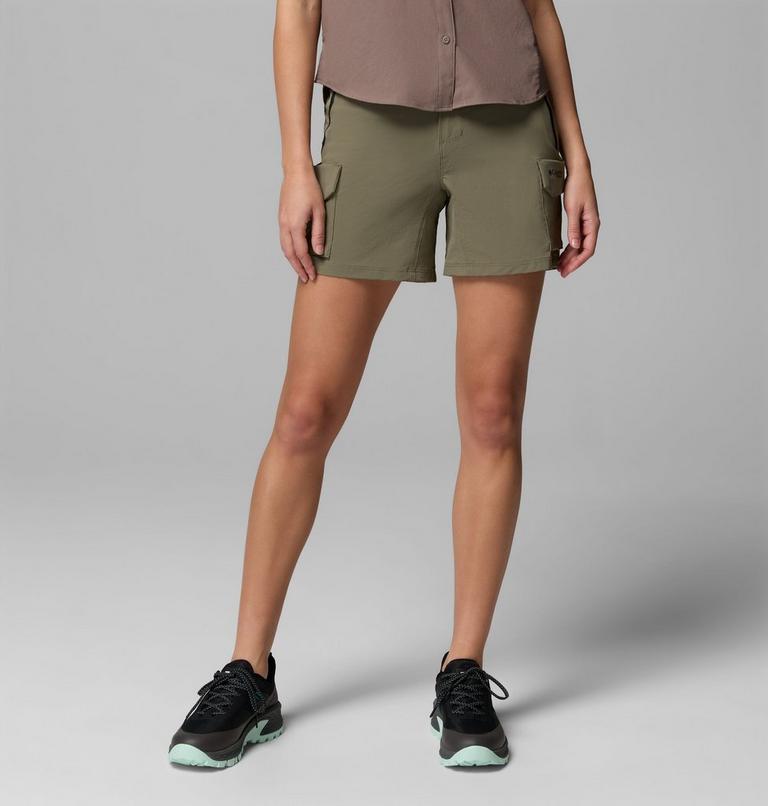 Women's Silver Ridge Elite Hiking Shorts, Color: Stone Green, image 1