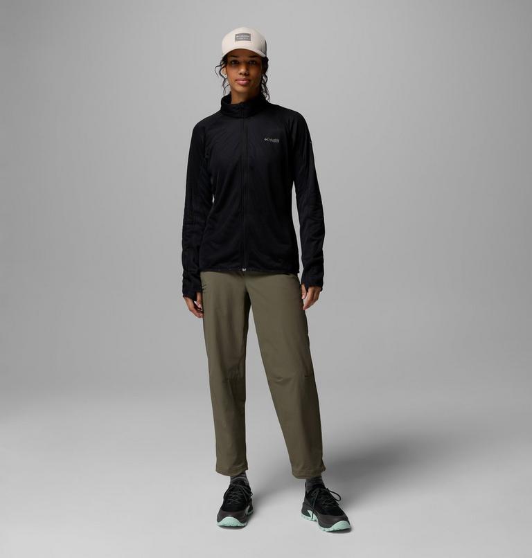 Women's Summit Step Full Zip Technical Fleece, Color: Black, image 2