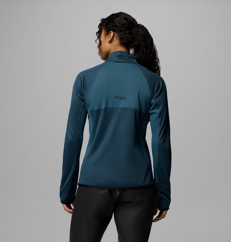 Women's Summit Step Full Zip Technical Fleece, Color: Everblue, image 3