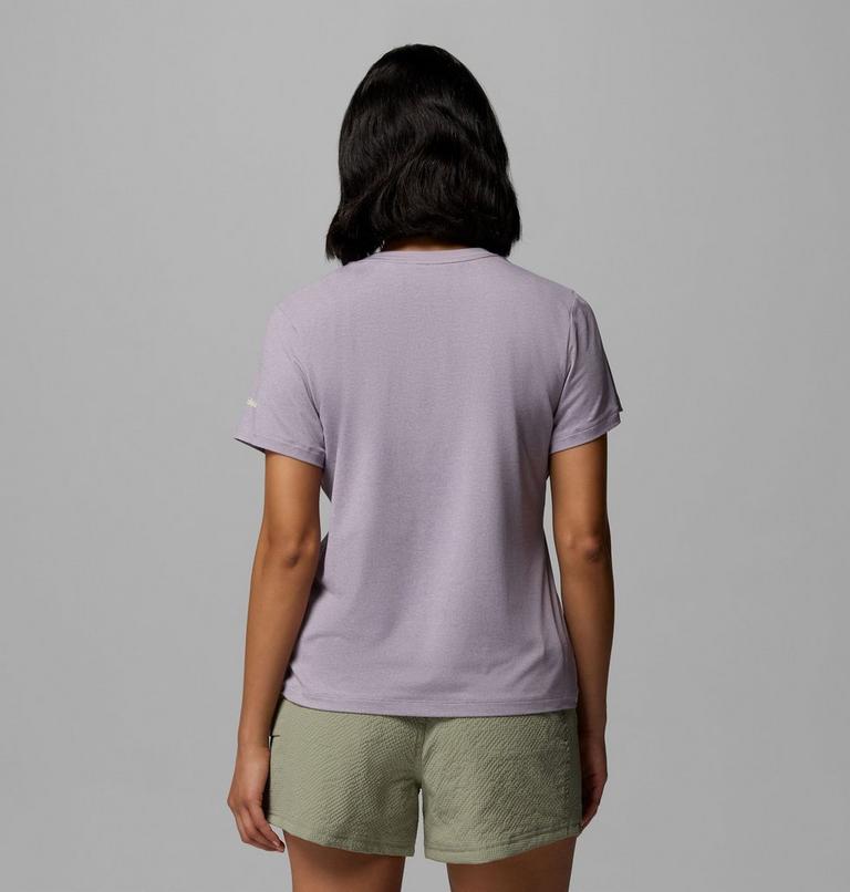 Camiseta t&eacute;cnica de escote redondo Parsons Point para mujer, Color: Lavender Pearl Heather, Canopy View, image 3