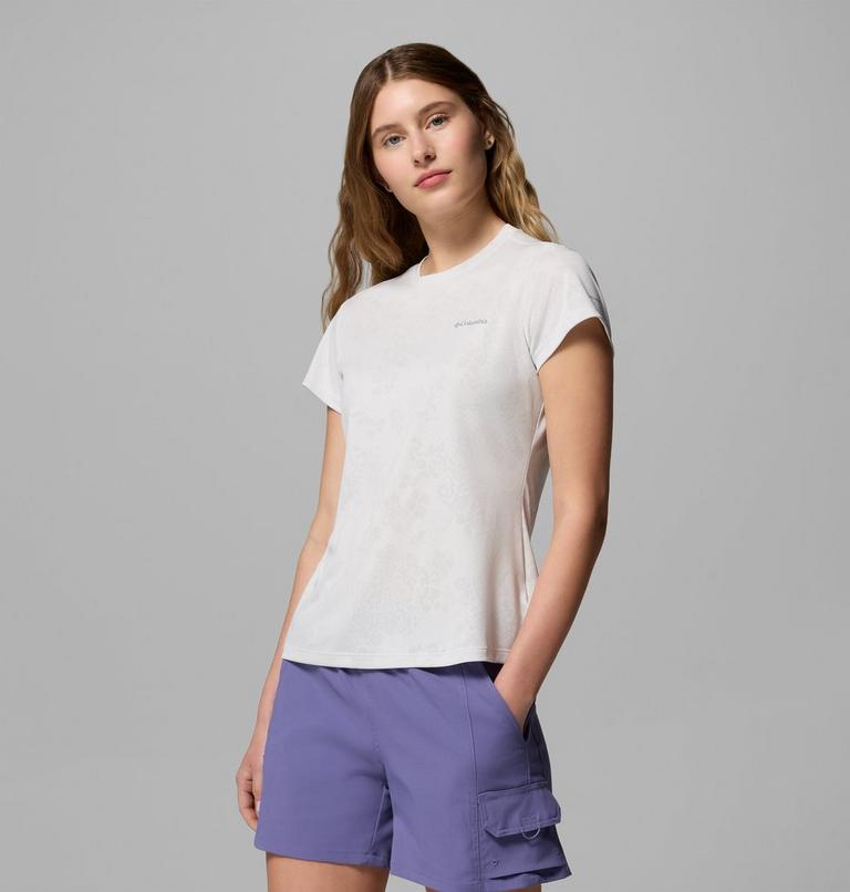 T-shirt Technique Bluebird Canyon II Femme, Color: White, Florage Jacquard, image 4