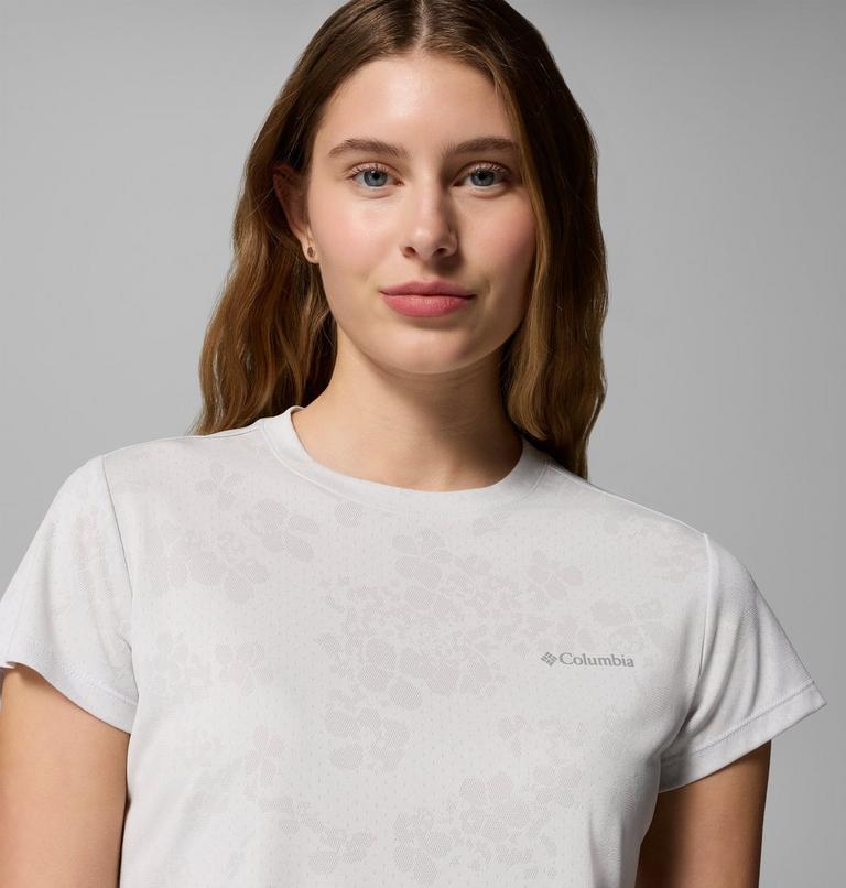 T-shirt Technique Bluebird Canyon II Femme, Color: White, Florage Jacquard, image 5