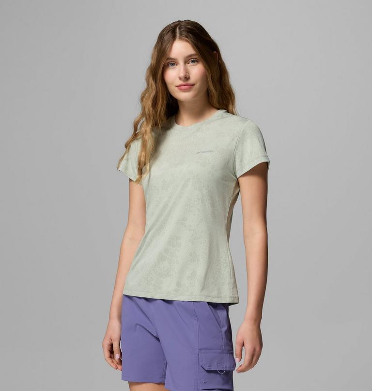 T-shirt Technique Bluebird Canyon II Femme, Color: Safari, Florage Jacquard, image 4