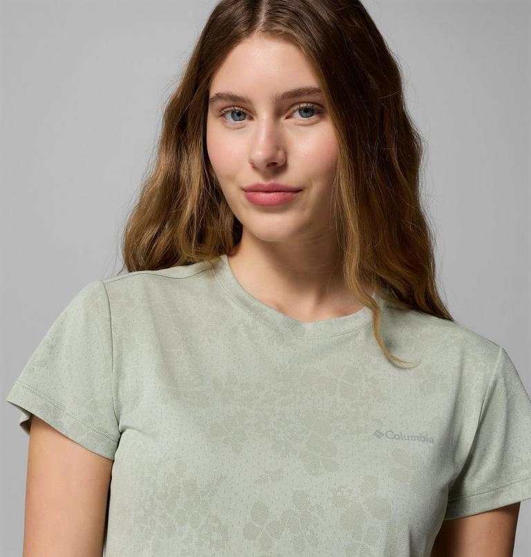T-shirt Technique Bluebird Canyon II Femme, Color: Safari, Florage Jacquard, image 5