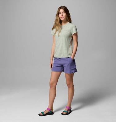 T-shirt Technique Bluebird Canyon II Femme, Color: Safari, Florage Jacquard, image 18