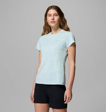 T-shirt Technique Bluebird Canyon II Femme, Color: Marine Light, Florage Jacquard, image 8