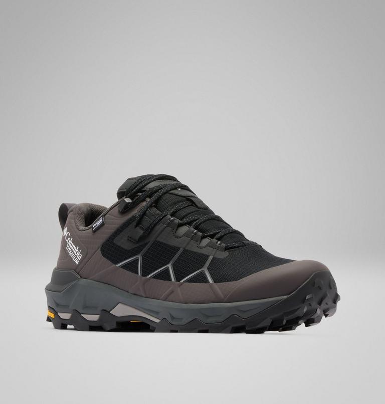 Men's Peakfreak Titanium OutDry Hiking Shoes, Color: Black, Ti Titanium, image 3