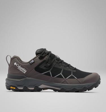 Men's Peakfreak Titanium OutDry Hiking Shoes, Color: Black, Ti Titanium, image 3