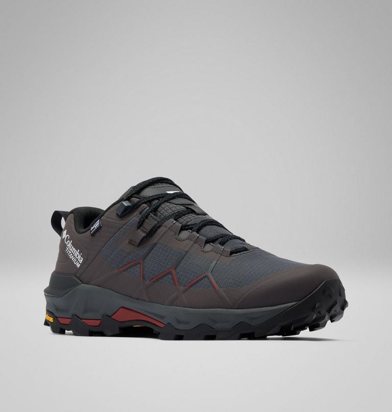 Men's Peakfreak Titanium OutDry Hiking Shoes, Color: Dark Grey, Red Oxide, image 3