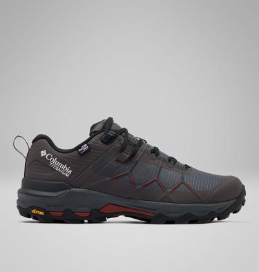 Men's Peakfreak Titanium OutDry Hiking Shoes, Color: Dark Grey, Red Oxide, image 5