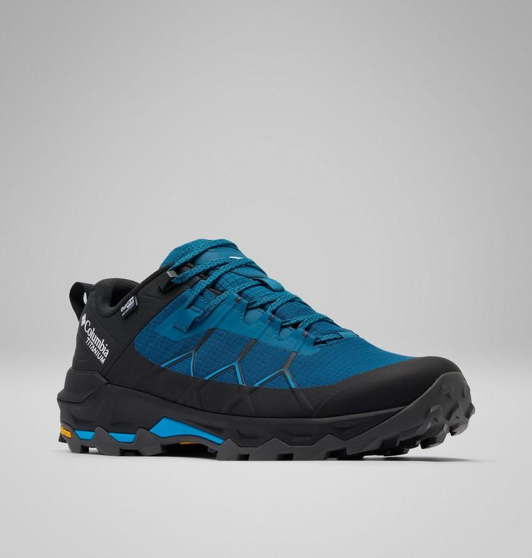 Men's Peakfreak Titanium OutDry Hiking Shoes, Color: Phoenix Blue, Compass Blue, image 3