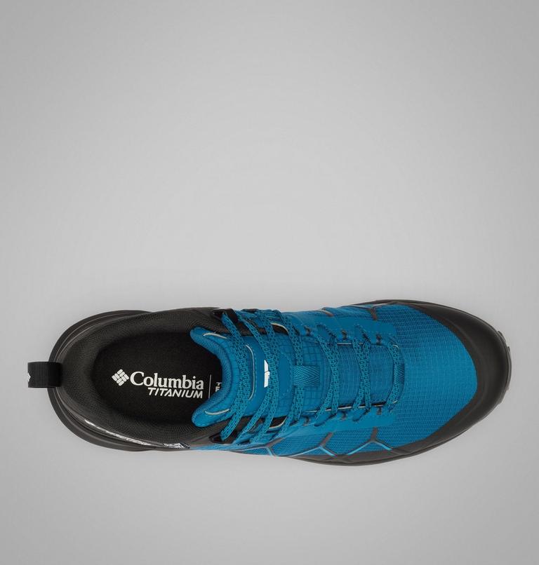 Men's Peakfreak Titanium OutDry Hiking Shoes, Color: Phoenix Blue, Compass Blue, image 4