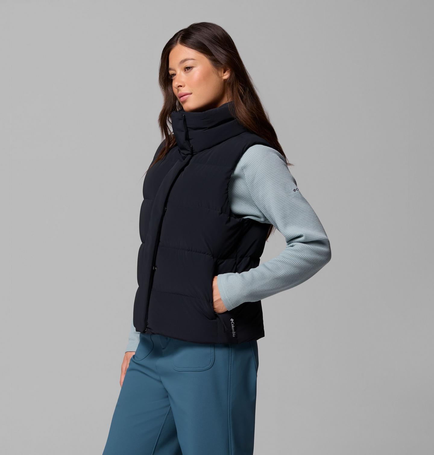 Женский жилет Columbia Amaze Puff Vest, цвет: Чёрный — фото 4