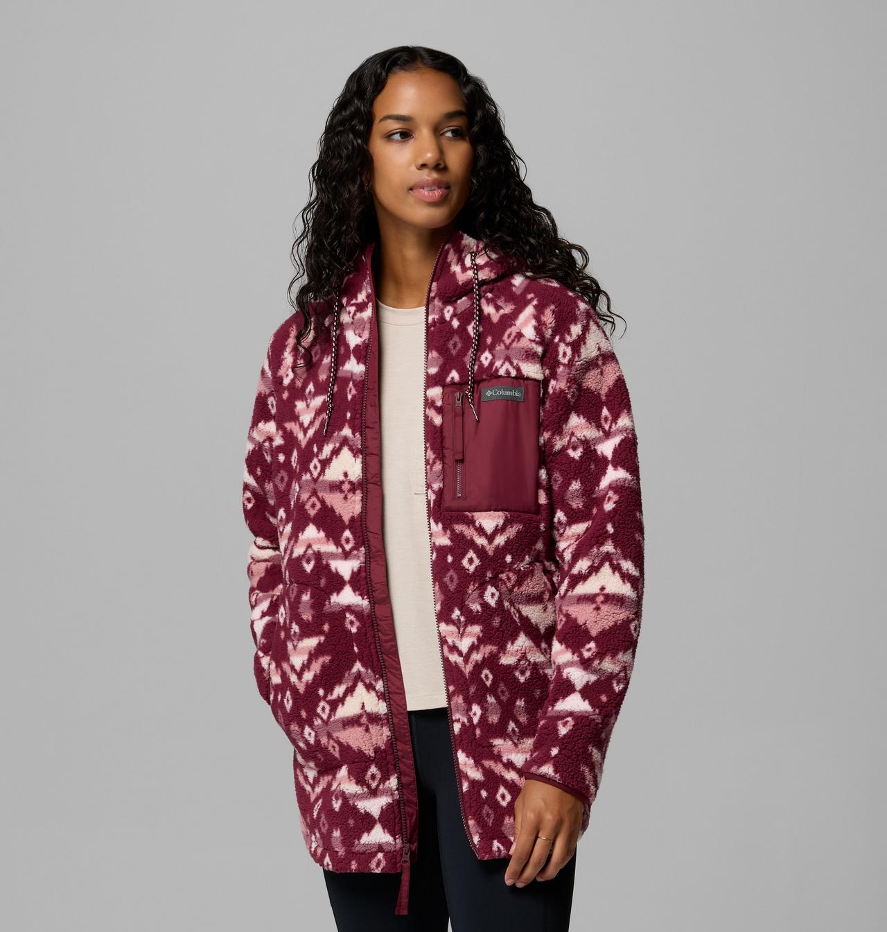 Women's Winter Warmth™ Printed Full Zip Hoodie | 624 | XXL 5