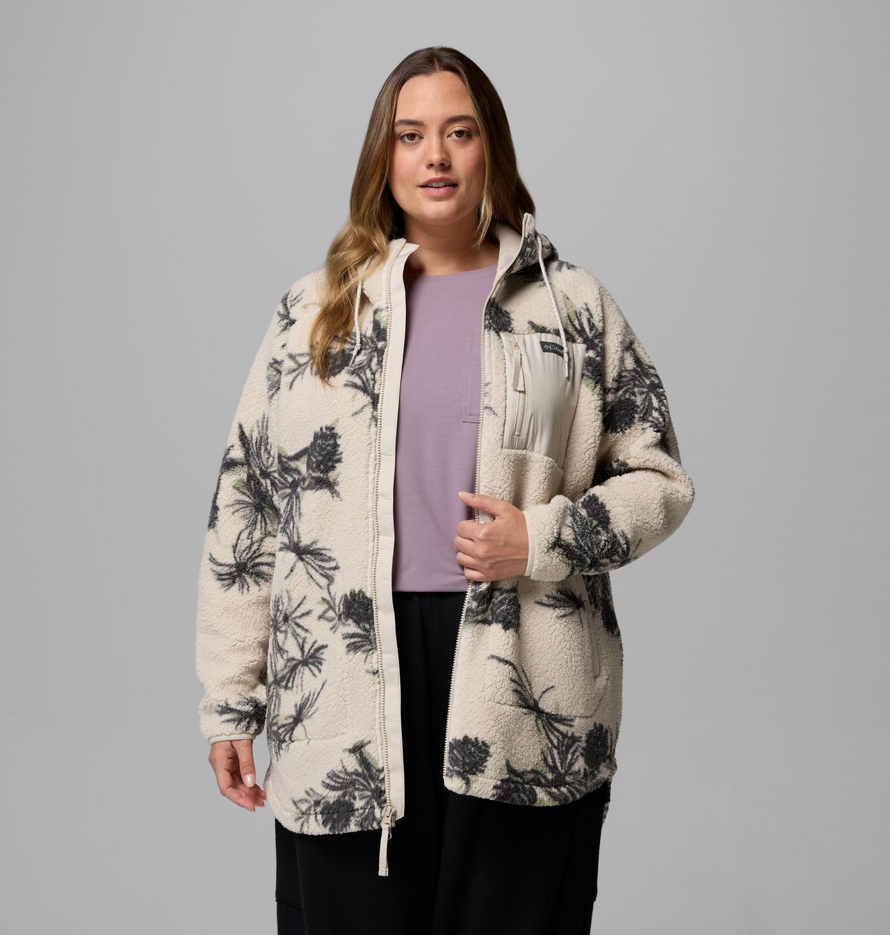 Women's Winter Warmth™ Printed Full Zip Hoodie - Plus Size 5