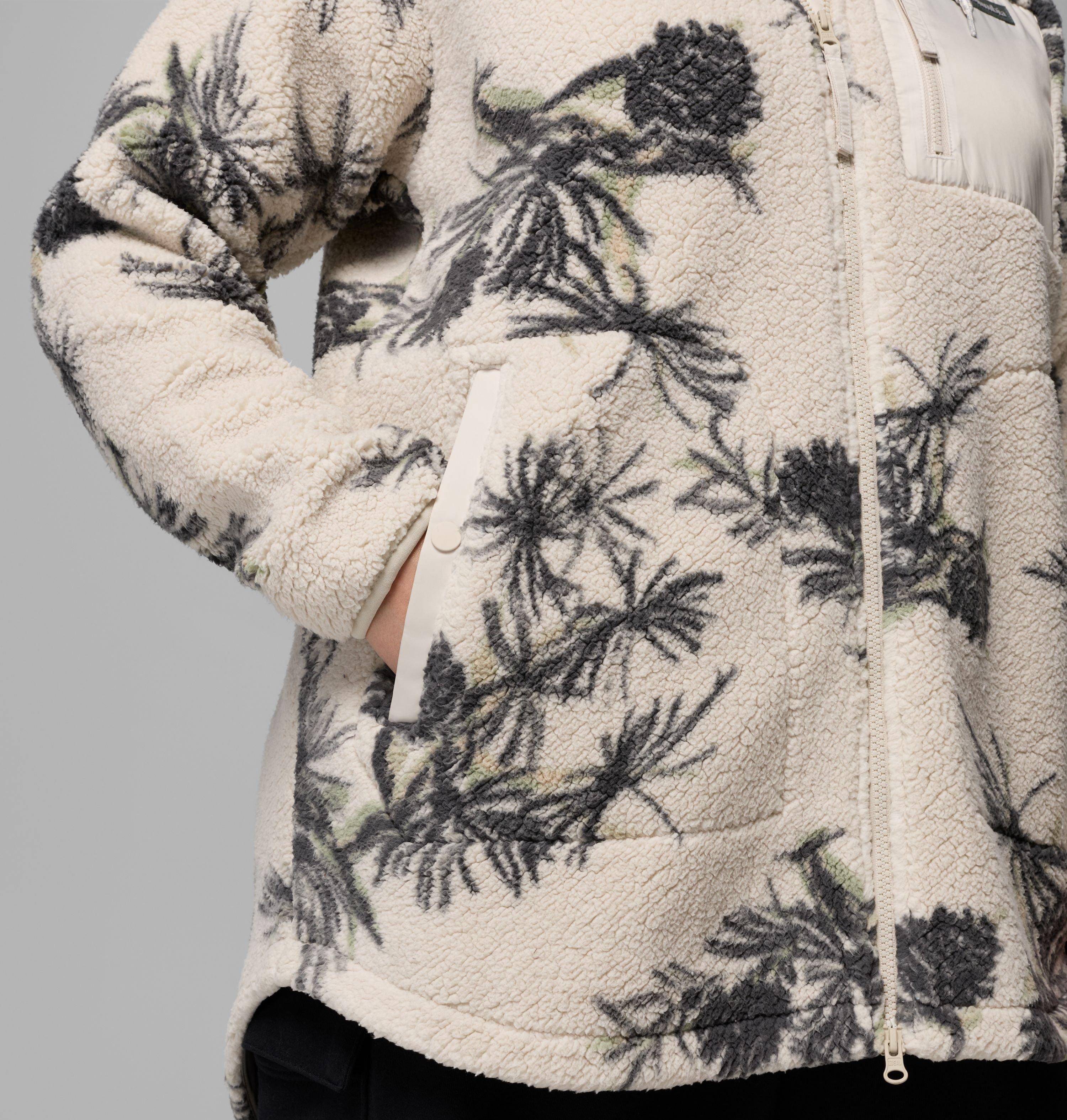 Women's Winter Warmth Printed Full Zip Hoodie - Plus Size 7