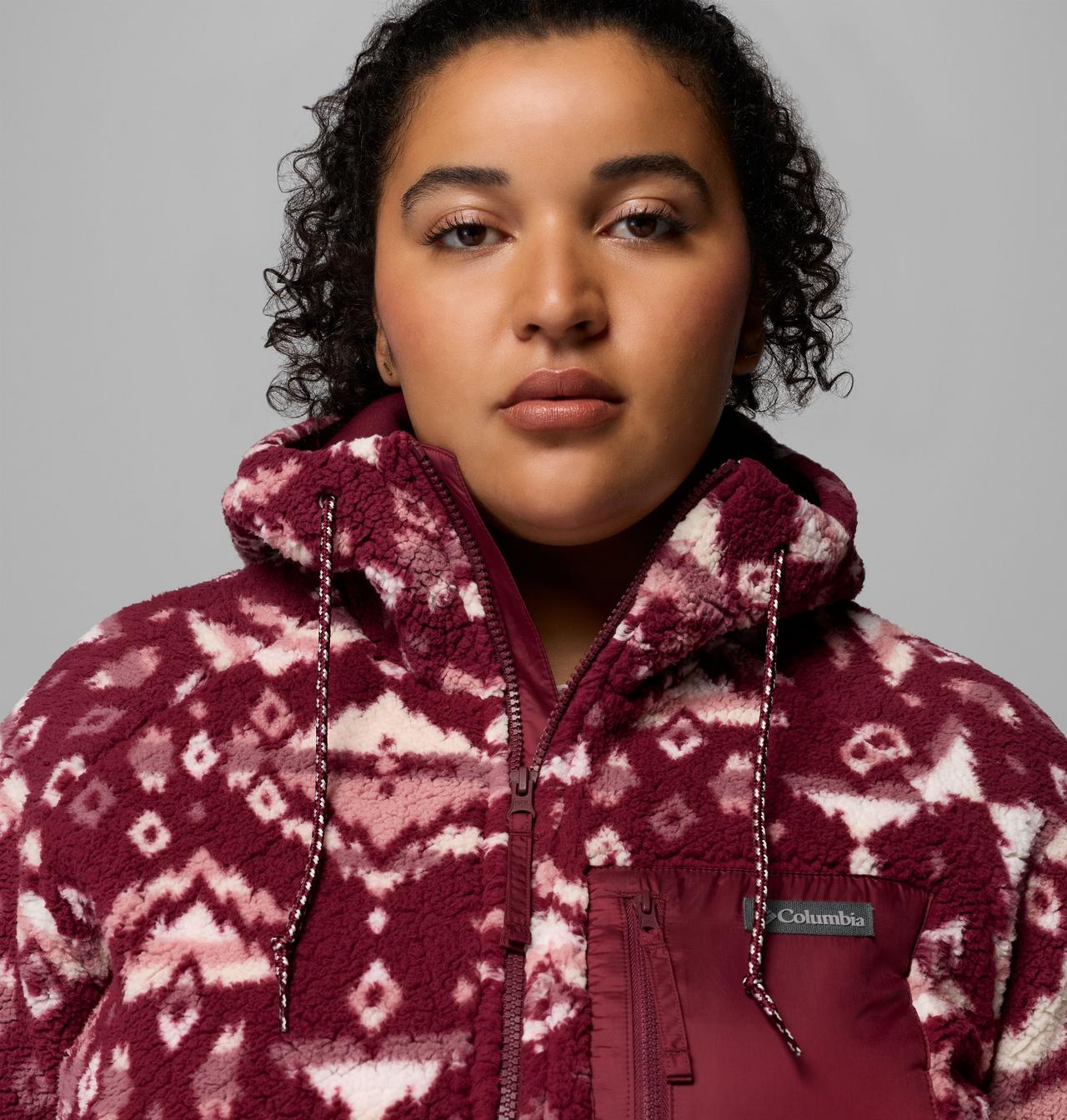 Women's Winter Warmth™ Printed Full Zip Hoodie - Plus Size | 624 | 3X 6