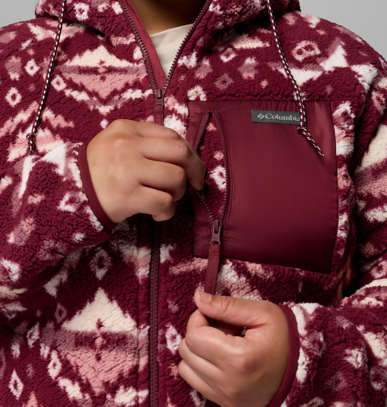 Women's Winter Warmth™ Printed Full Zip Hoodie - Plus Size | 624 | 3X 7