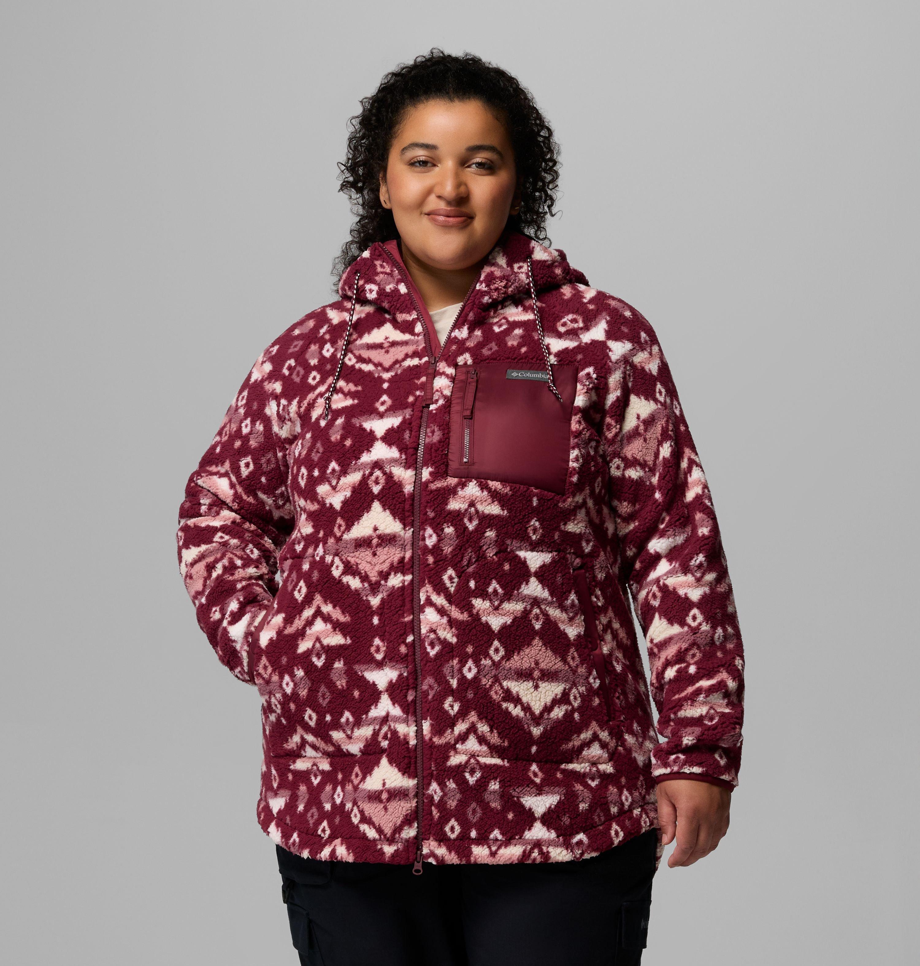 Columbia Women's Winter Warmth  Printed Full Zip Hoodie - Plus Size-