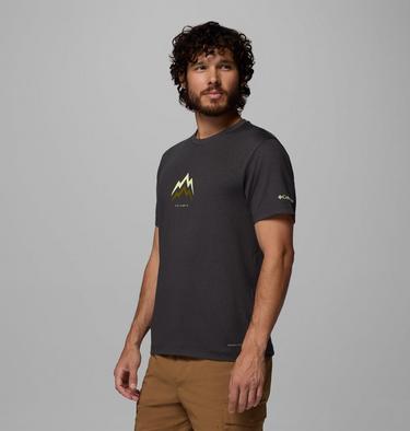 T-shirt Technique Graphique Parsons Point Homme, Color: Black Heather, Pointed Peaks, image 8