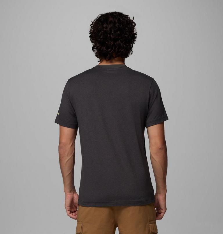T-shirt Technique Graphique Parsons Point Homme, Color: Black Heather, Pointed Peaks, image 3