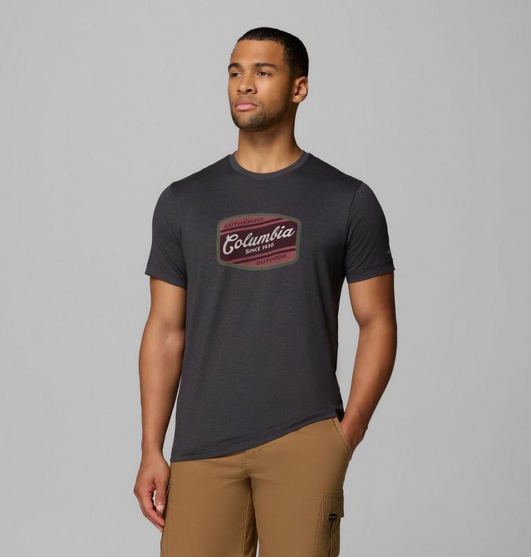 T-shirt Technique Graphique Parsons Point Homme, Color: Black Heather, Badge Label, image 4