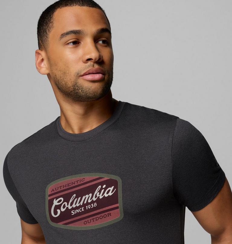 T-shirt Technique Graphique Parsons Point Homme, Color: Black Heather, Badge Label, image 5