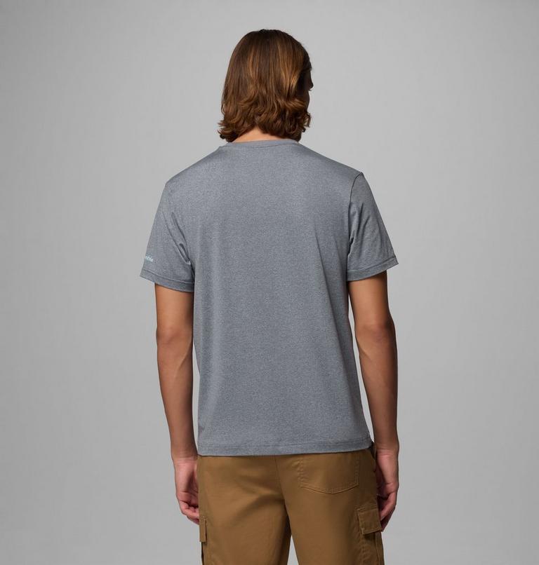 T-shirt Technique Graphique Parsons Point Homme, Color: City Grey Heather, Pointed Peaks, image 3