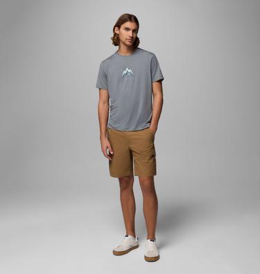 T-shirt Technique Graphique Parsons Point Homme, Color: City Grey Heather, Pointed Peaks, image 14
