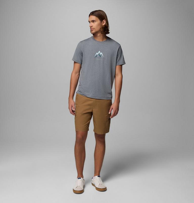 T-shirt Technique Graphique Parsons Point Homme, Color: City Grey Heather, Pointed Peaks, image 6