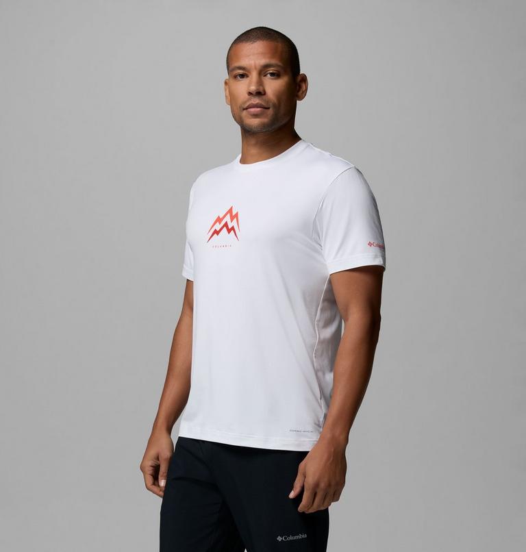 T-shirt Technique Graphique Parsons Point Homme, Color: White, Pointed Peaks, image 4