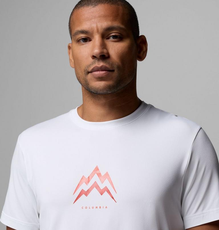 T-shirt Technique Graphique Parsons Point Homme, Color: White, Pointed Peaks, image 5