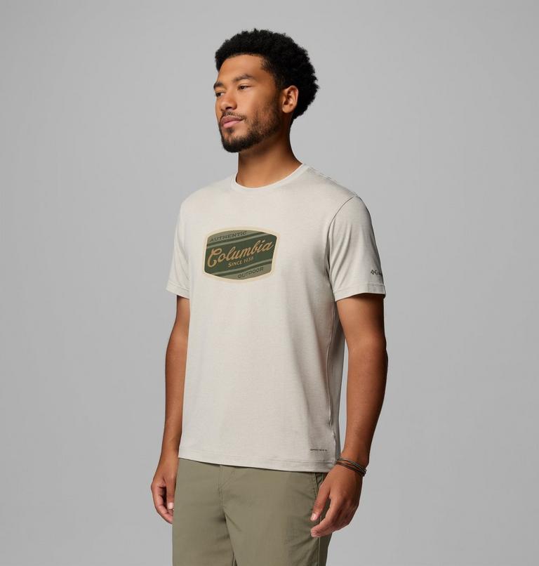 T-shirt Technique Graphique Parsons Point Homme, Color: Dark Stone Heather, Badge Label, image 4