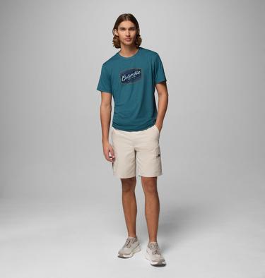 T-shirt Technique Graphique Parsons Point Homme, Color: Everblue Heather, Badge Label, image 2