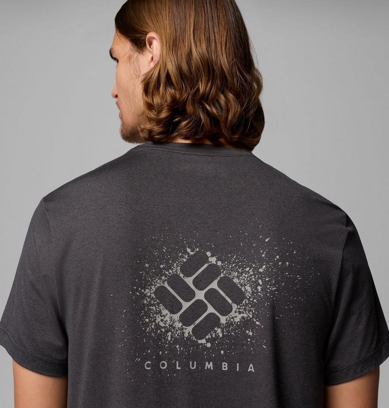 Haut Technique Graphique Parsons Point Homme, Color: Black Heather, Splatter Gem, image 6