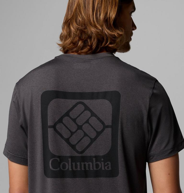 Haut Technique Graphique Parsons Point Homme, Color: Black Heather, Athletic Gem Badge, image 6