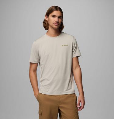 Haut Technique Graphique Parsons Point Homme, Color: Dark Stone Heather, Linear Peaks, image 9