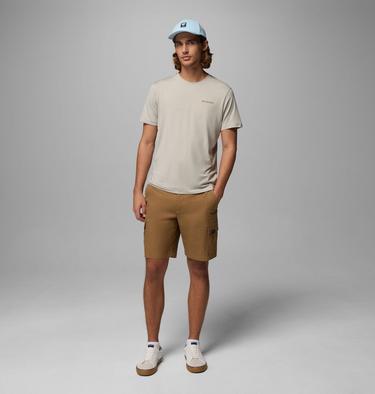 Haut Technique Graphique Parsons Point Homme, Color: Dark Stone Heather, Linear Peaks, image 10