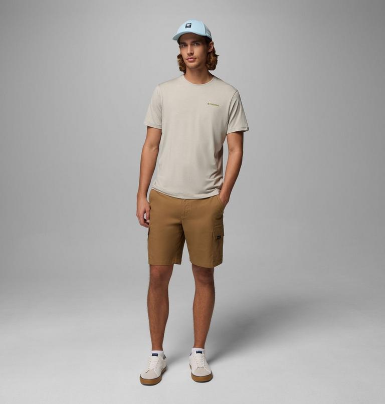 Haut Technique Graphique Parsons Point Homme, Color: Dark Stone Heather, Linear Peaks, image 2