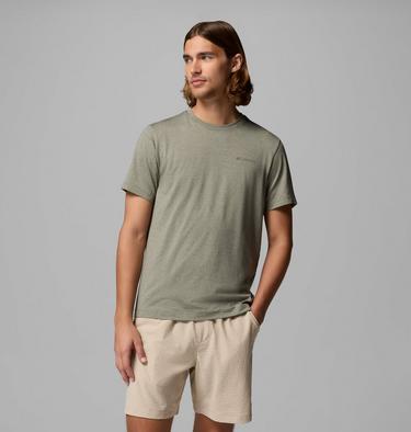Haut Technique Graphique Parsons Point Homme, Color: Stone Green Heather, Athletic Gem Badge, image 15