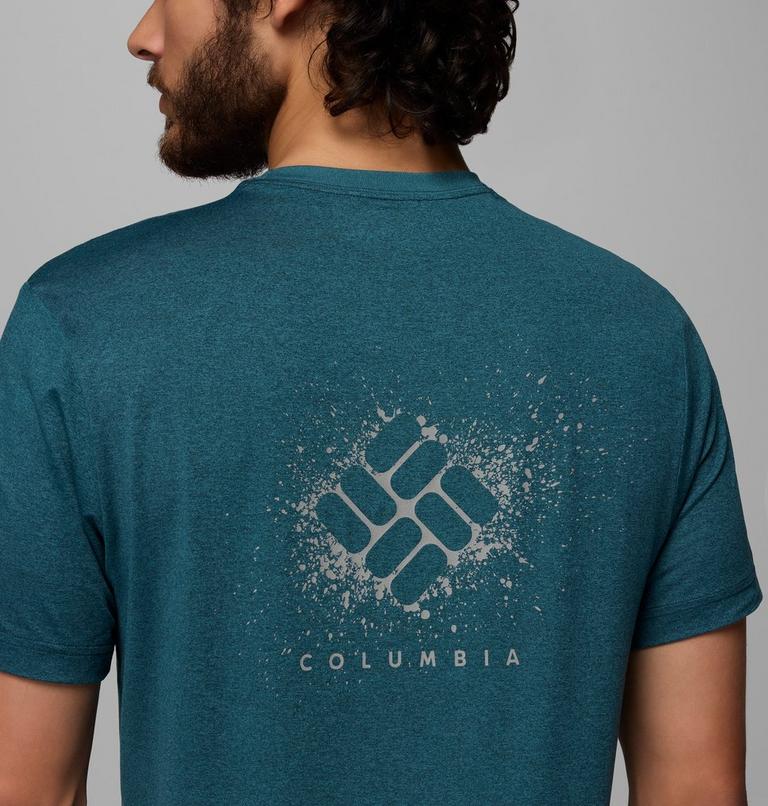 Haut Technique Graphique Parsons Point Homme, Color: Everblue Heather, Splatter Gem, image 6