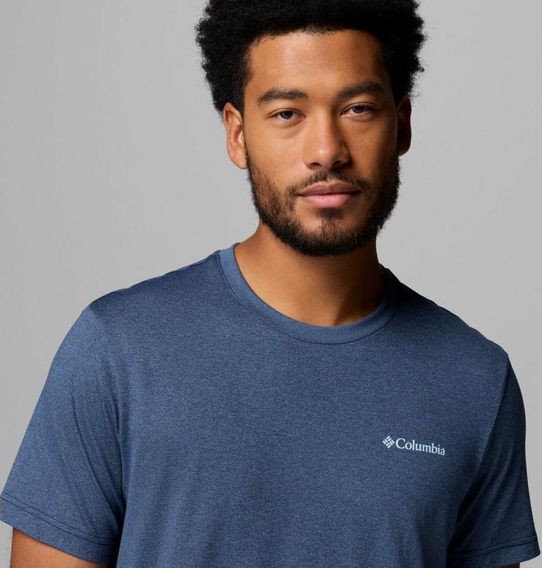 Haut Technique Graphique Parsons Point Homme, Color: Collegiate Navy Heather, Linear Peaks, image 5