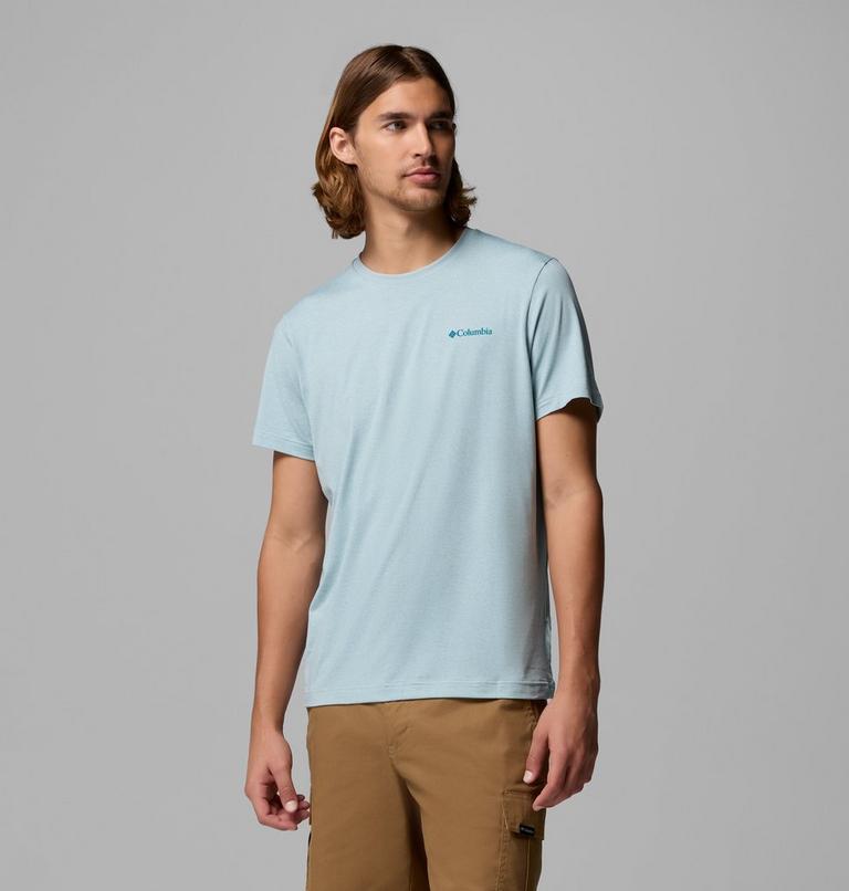 Haut Technique Graphique Parsons Point Homme, Color: Marine Light Heather, Athletic Gem Badge, image 4