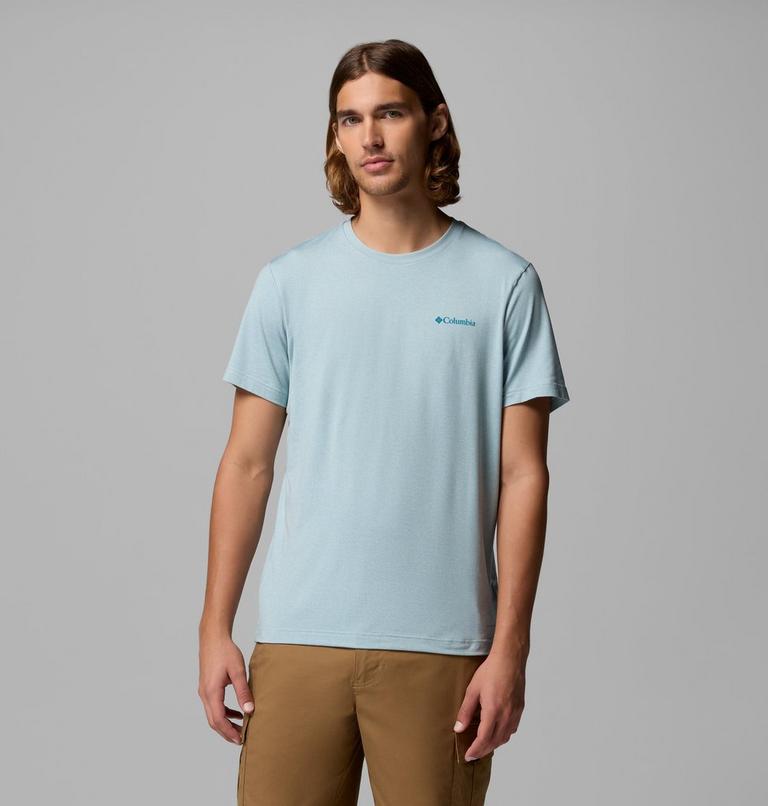 Haut Technique Graphique Parsons Point Homme, Color: Marine Light Heather, Athletic Gem Badge, image 3