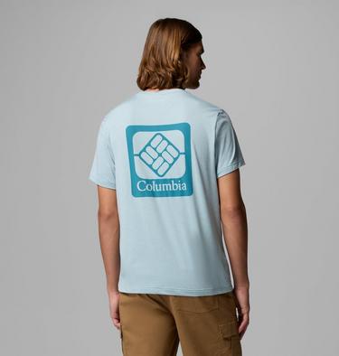 Haut Technique Graphique Parsons Point Homme, Color: Marine Light Heather, Athletic Gem Badge, image 1