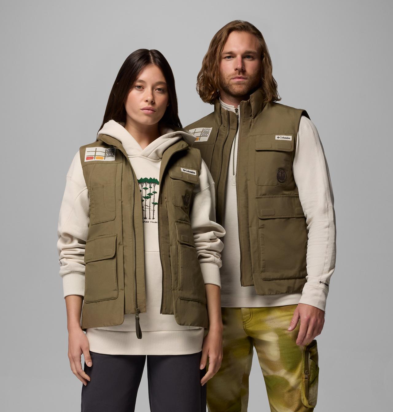 Gilet De Pêche Columbia Vintage Années 80 - Taille S, Marron