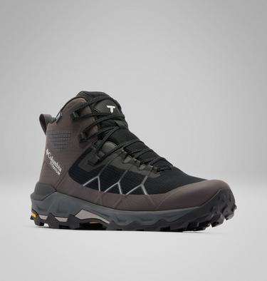 Men's Peakfreak Titanium Mid OutDry Hiking Shoes, Color: Black, Ti Titanium, image 7