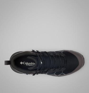 Men's Peakfreak Titanium Mid OutDry Hiking Shoes, Color: Black, Ti Titanium, image 8